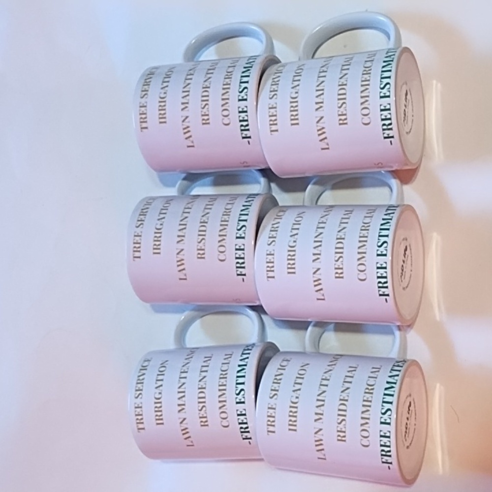 New White Promotional Mugs (Set Of 6) - Picture 3 of 4